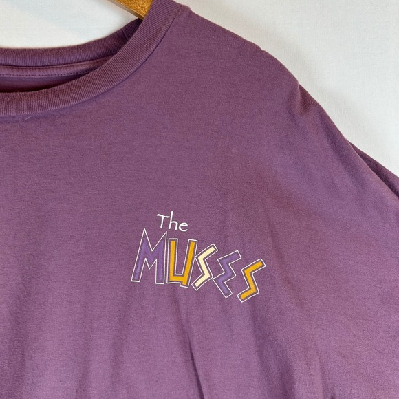 Disney Our Universe The Muses Long Sleeve Purple Graphic Tee Women's - Picture 7 of 10